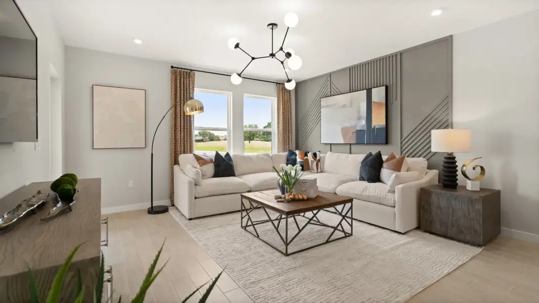 Modern Decorated Living Area with in this New Construction Home in Winter Haven Florida by DRB Homes in Willowbrook North Modern Decorated Living Area with in this New Construction Home in Winter Haven Florida by DRB Homes in Willowbrook North