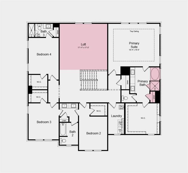 2D floor plan layout of this home in Reserve at Hickory Walk, Kennesaw, GA (Image 3). 2D floor plan layout of this home in Reserve at Hickory Walk, Kennesaw, GA (Image 3).