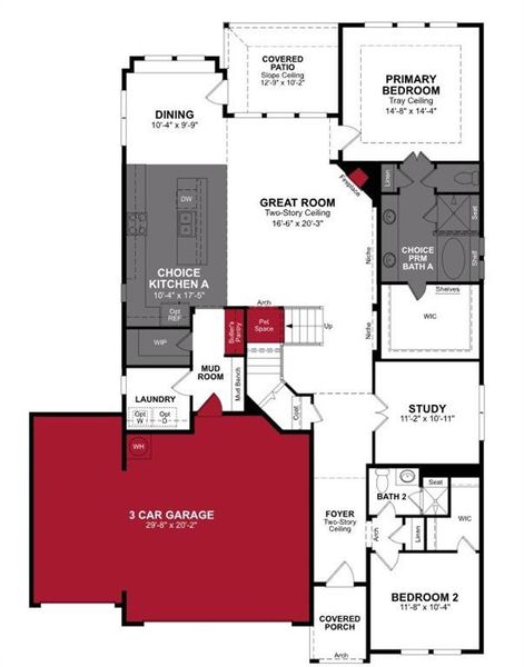 Beazer Homes Woodcreek Summerfield Floorplan.