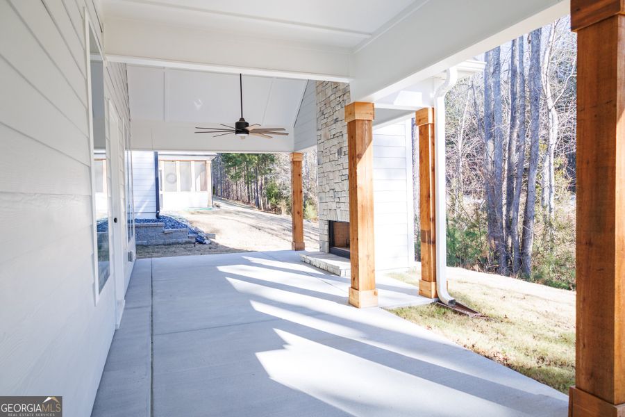 Exterior details and patio area of a home in Twelve Parks, Sharpsburg (Image 5).