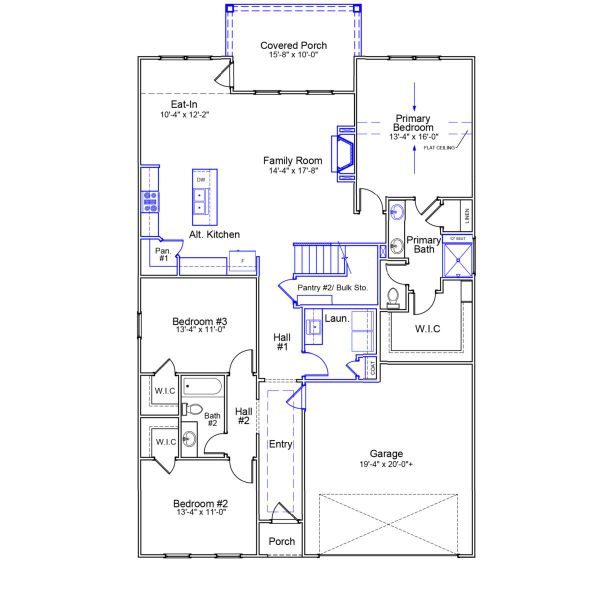 2D floor plan layout of this home in Ovation at Sweetbrier, Durham, NC (Image 2). 2D floor plan layout of this home in Ovation at Sweetbrier, Durham, NC (Image 2).