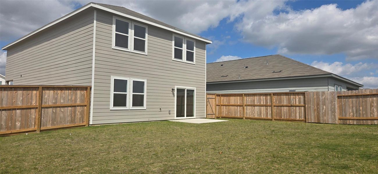 Exterior details and patio area of a home in Cedar Pointe, Crosby (Image 4). Exterior details and patio area of a home in Cedar Pointe, Crosby (Image 4).