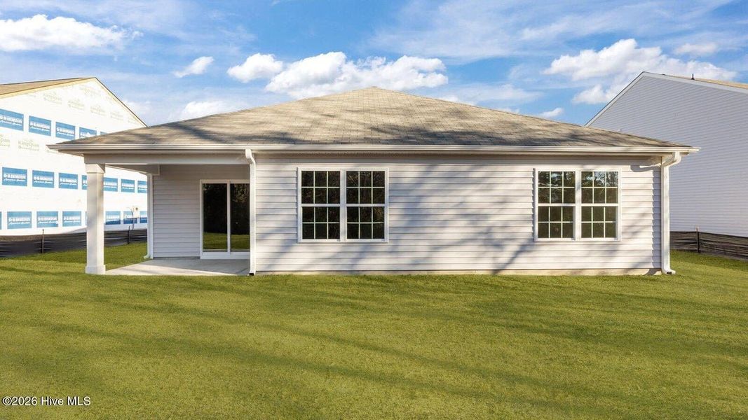 Exterior details and patio area of a home in Madeline Farm, New Bern (Image 15). Exterior details and patio area of a home in Madeline Farm, New Bern (Image 15).