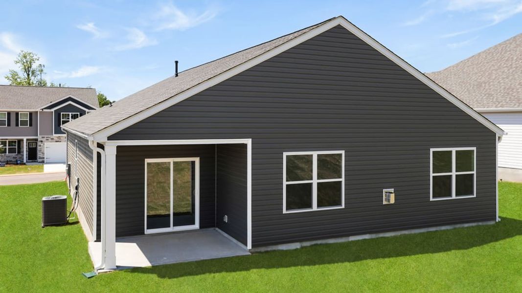 Exterior details and patio area of a home in Hunters Ridge, Woodruff (Image 22).