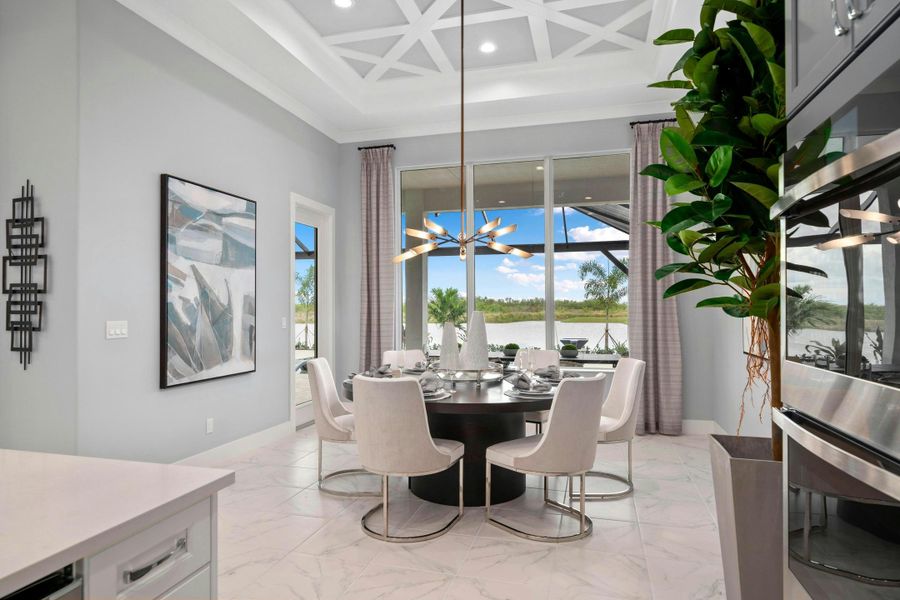 2D floor plan layout for the Mariposa by GHO Homes in Belterra, Port St. Lucie, FL (Image 81).