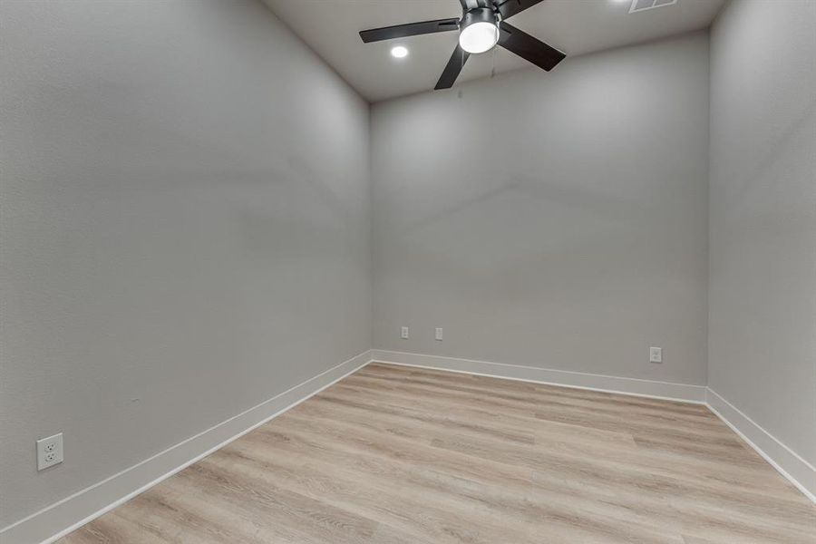 Office with barn doors