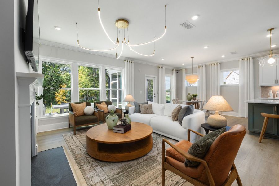 Representative furnished interior of a home built from the Continental by Pulte Homes in Mailman Post, Knightdale (Image 6).
