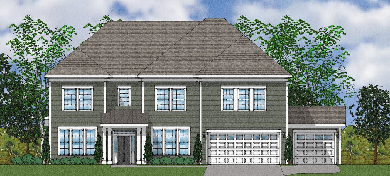 Representative exterior photo of a completed home built from the Rutledge II - Elite Collection by Mungo Homes in Suter Estates, Easley, SC (Image 29).