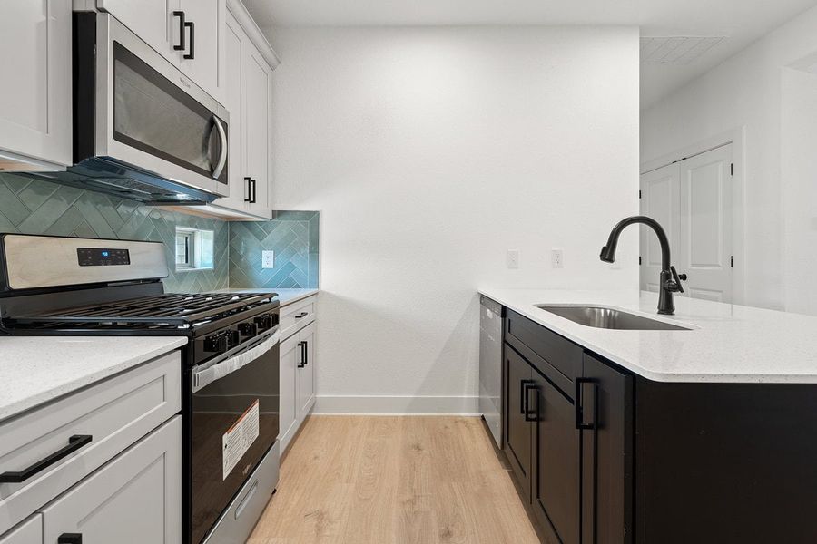 Furnished interior view inside a new home in Crosswinds, Kyle (Image 22).