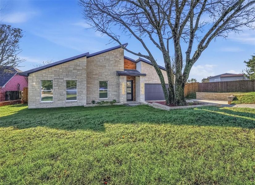 View of front of property with stone siding View of front of property with stone siding