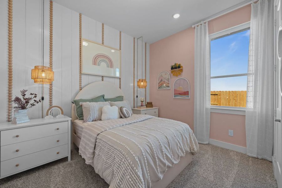 Representative furnished interior of a home built from the PT Bonneville by Chesmar Homes in Attwater, Waller (Image 11).