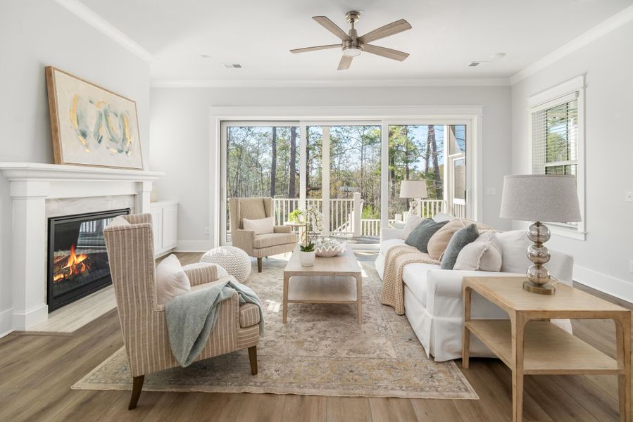 Furnished interior view inside a new home in Wando Village, Charleston (Image 53).