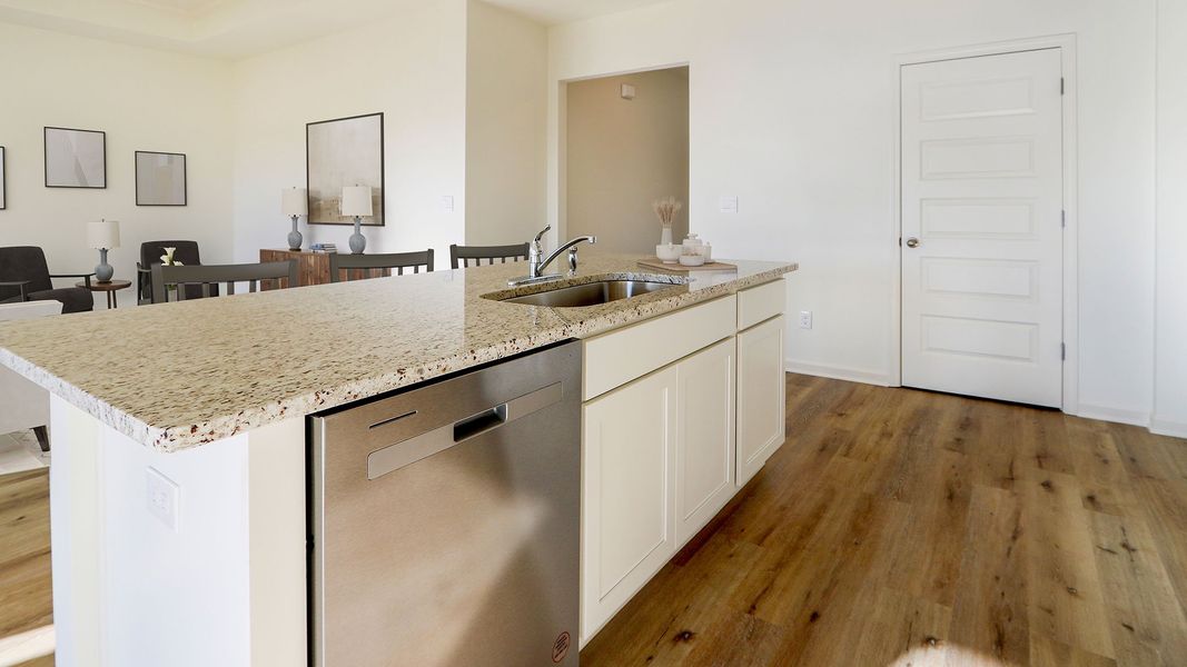 Furnished interior view inside a new home in Magnolia at the Bluffs Phase 3, Freeport (Image 10). Furnished interior view inside a new home in Magnolia at the Bluffs Phase 3, Freeport (Image 10).