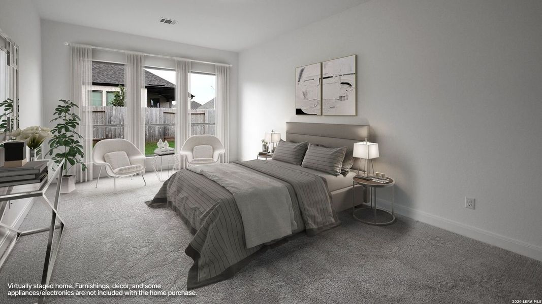 Furnished interior view inside a new home in Meadows of Mill Creek, Seguin (Image 15).