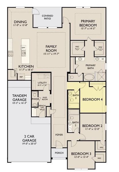 2D floor plan layout of this home in Sunterra Lakes, Brookshire, TX (Image 2). 2D floor plan layout of this home in Sunterra Lakes, Brookshire, TX (Image 2).