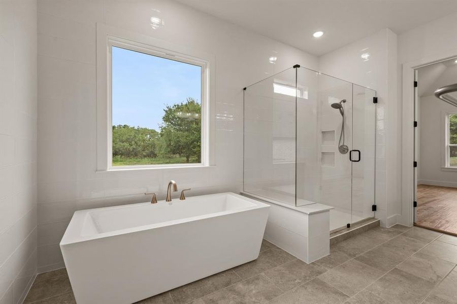 Furnished interior view inside a new home in Rolling Creek Ranch, Aledo (Image 17).