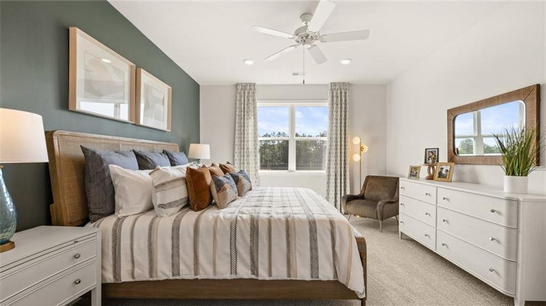 Furnished interior view inside a new home in Oak Ridge Meadows, Locust Grove (Image 10). Furnished interior view inside a new home in Oak Ridge Meadows, Locust Grove (Image 10).