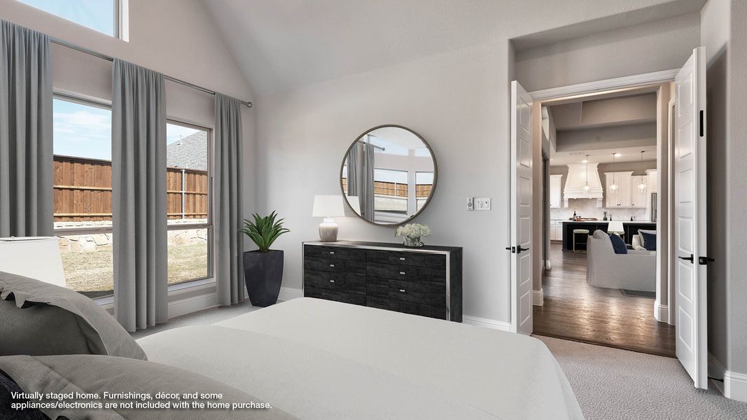 Representative furnished interior of a home built from the 625A by Britton Homes in Star Trail, Prosper (Image 6).