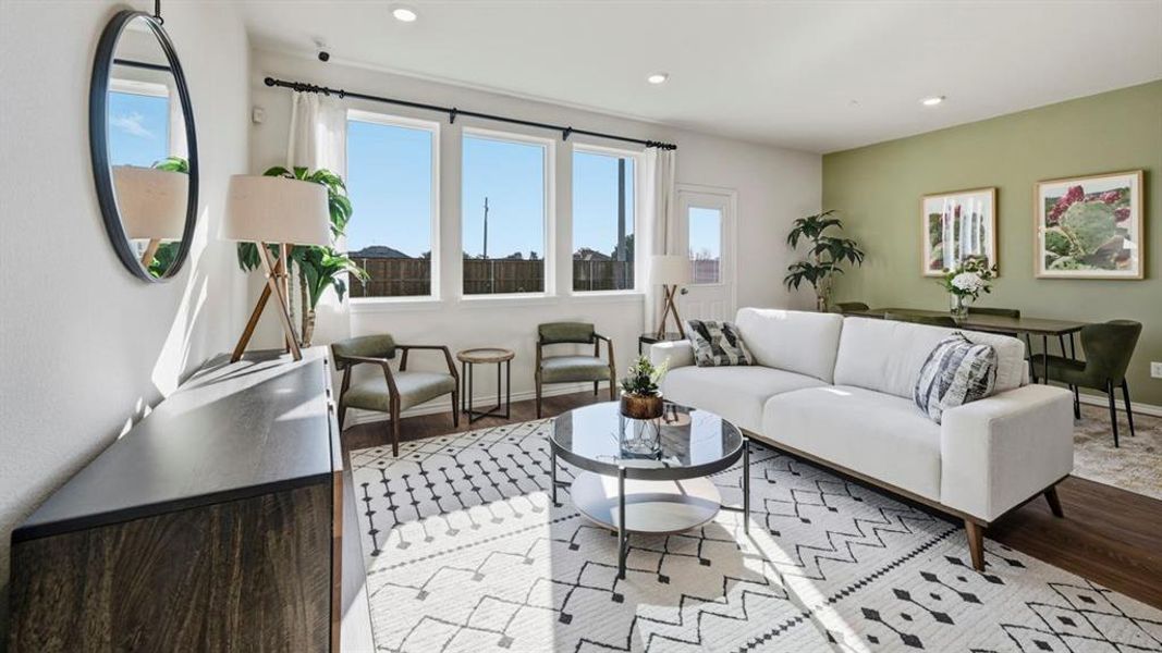 Furnished interior view inside a new home in Arbor Trails South, Princeton (Image 19).