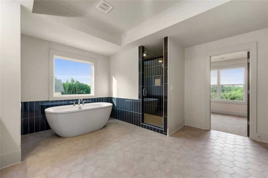 Furnished interior view inside a new home in Steeplechase, Hoschton (Image 14).