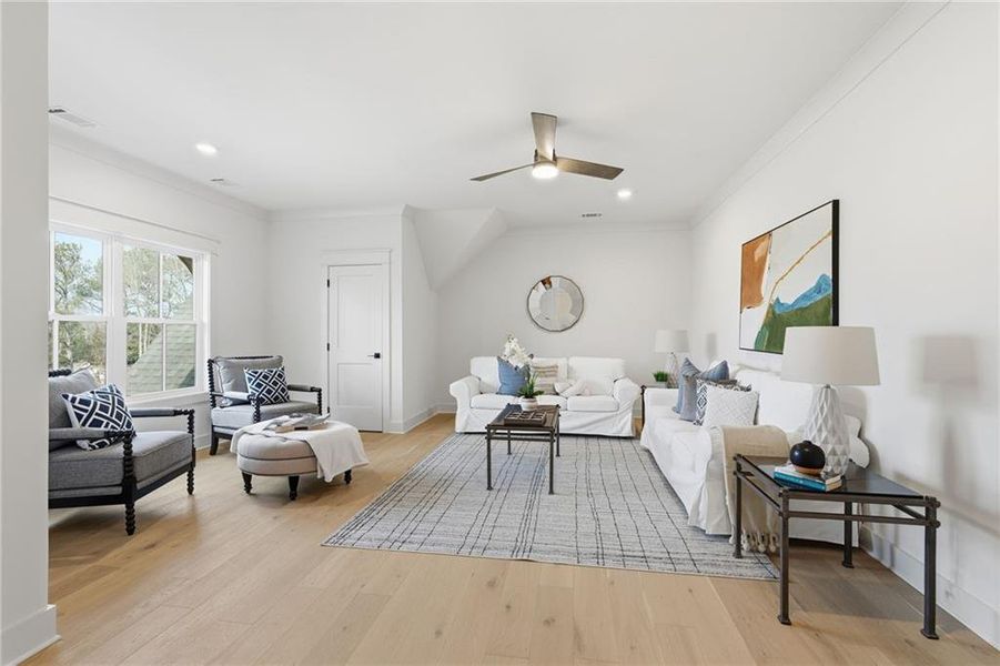 Furnished interior view inside a new home in , Cumming (Image 15).