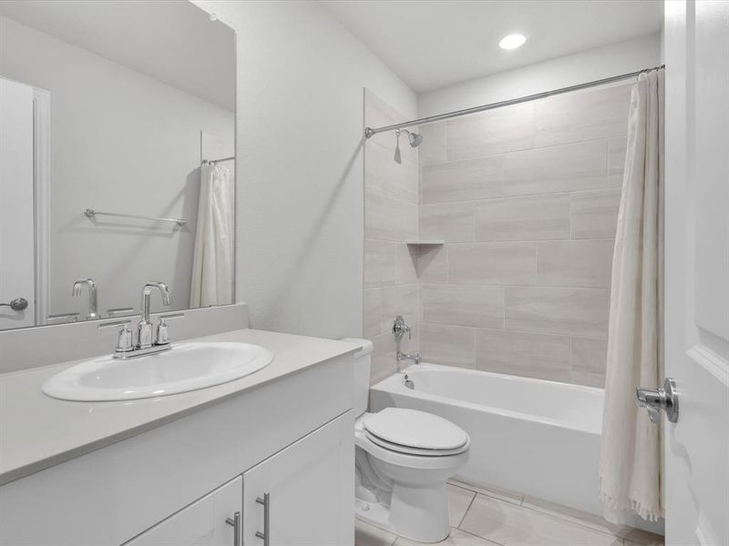 Furnished interior view inside a new home in Tesoro at Chisholm Trail Ranch, Crowley (Image 25).