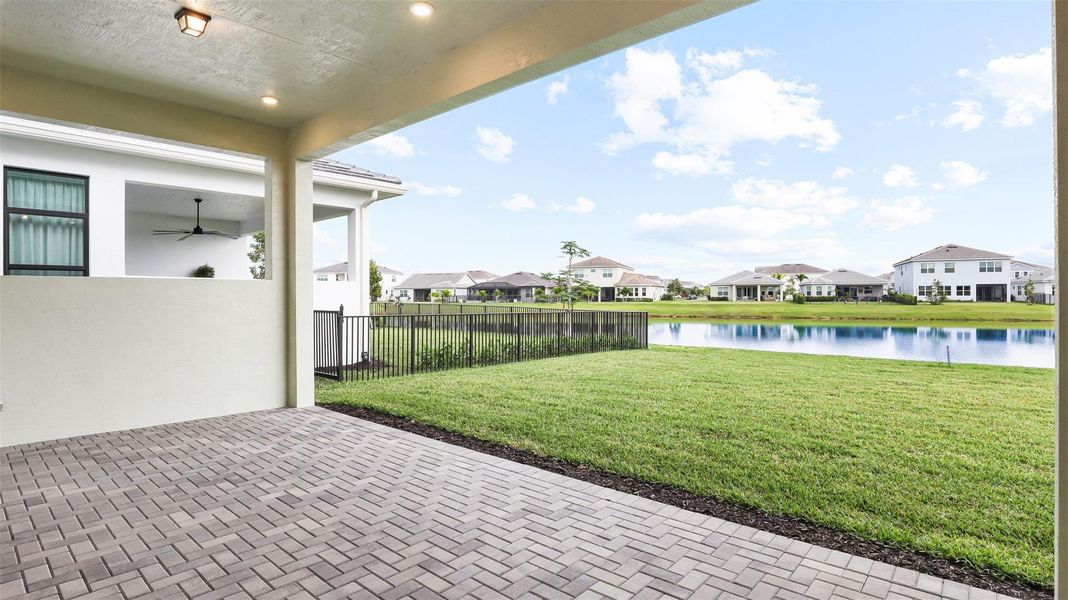 Exterior details and patio area of a home in Cresswind Palm Beach at Westlake, Westlake (Image 27).