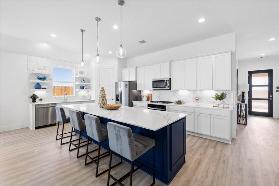 Furnished interior view inside a new home in River Ranch Estates, Dayton (Image 6).