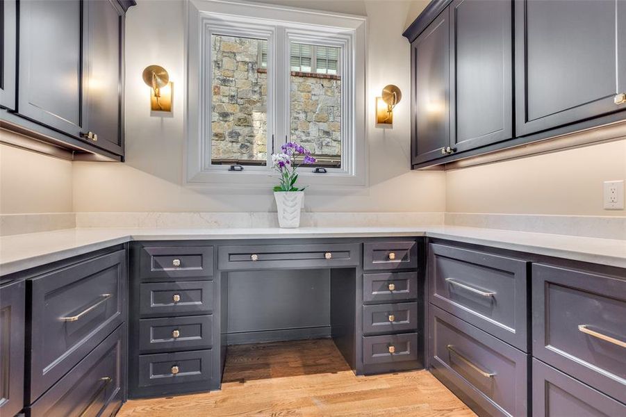 Bathroom featuring light wood finished floors Bathroom featuring light wood finished floors