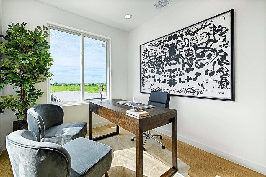 Furnished interior view inside a new home in , Dallas (Image 5).