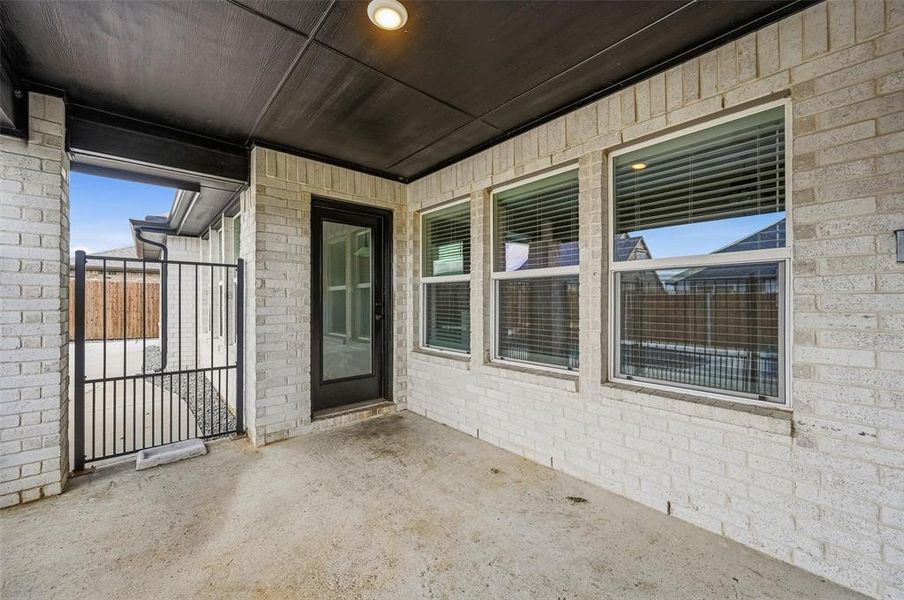 View of patio / terrace with a gate View of patio / terrace with a gate