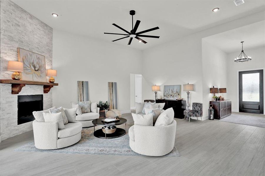Furnished interior view inside a new home in , Celeste (Image 6).
