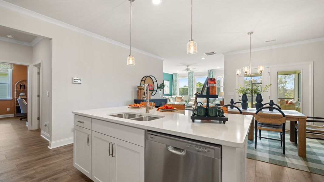 Representative furnished interior of a home built from the Arlington by D.R. Horton in Oak Ridge Meadows - Active Adult, Locust Grove (Image 6).