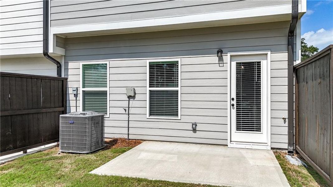 Exterior details and patio area of a home in , Austell (Image 28). Exterior details and patio area of a home in , Austell (Image 28).