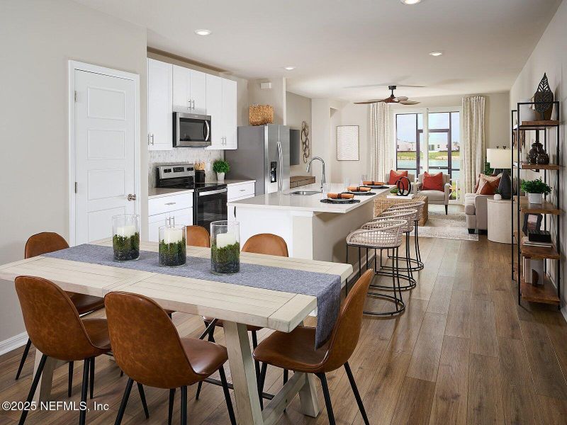 Furnished interior view inside a new home in , Palm Coast (Image 5).