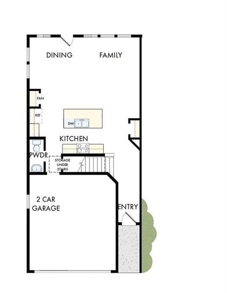 2D floor plan layout of this home in Grandview Terrace, Canton, GA (Image 3).