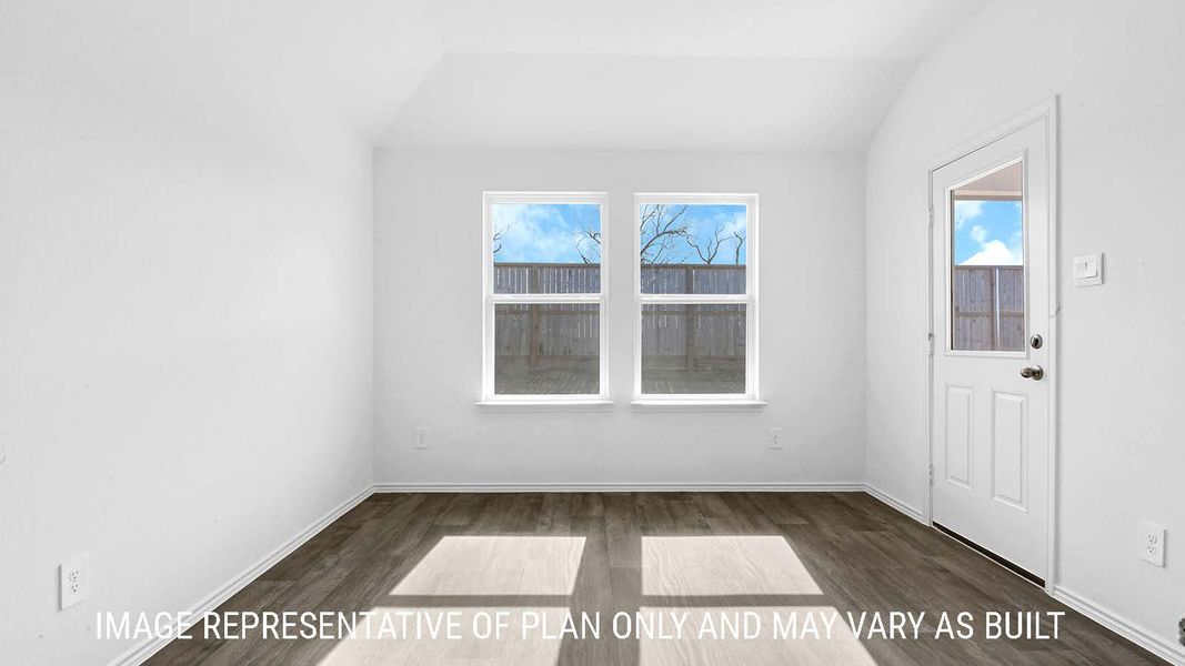 Representative unfurnished interior of a home built from the Fairfield by D.R. Horton in Holly Trails, Sour Lake (Image 11).