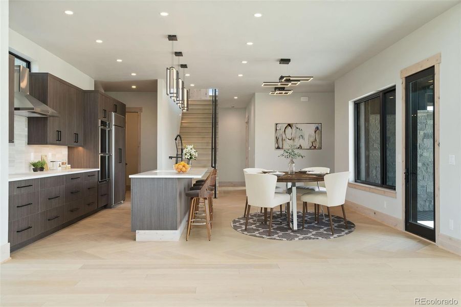 Kitchen digitally staged