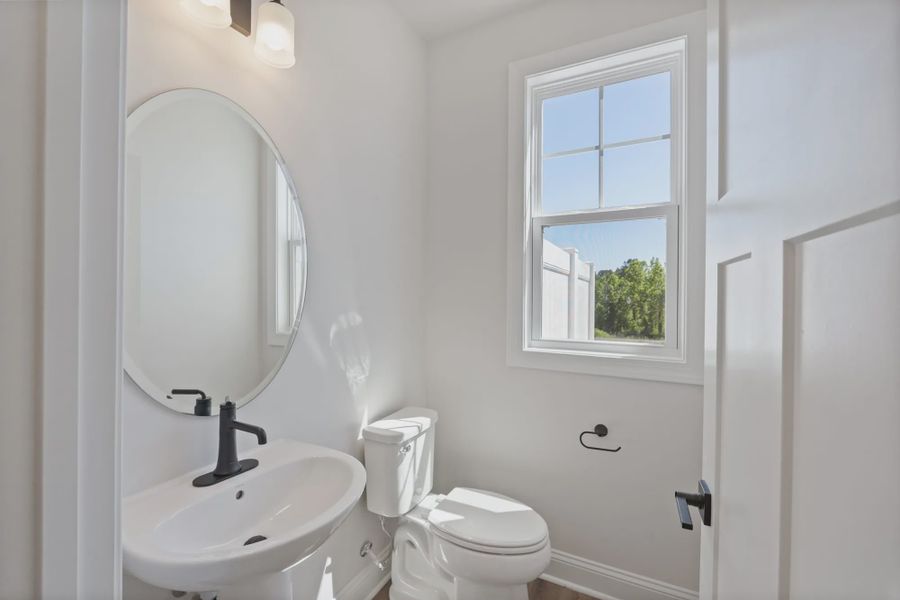 Furnished interior in a model home at Sherron Road Townes in Durham (Image 21).