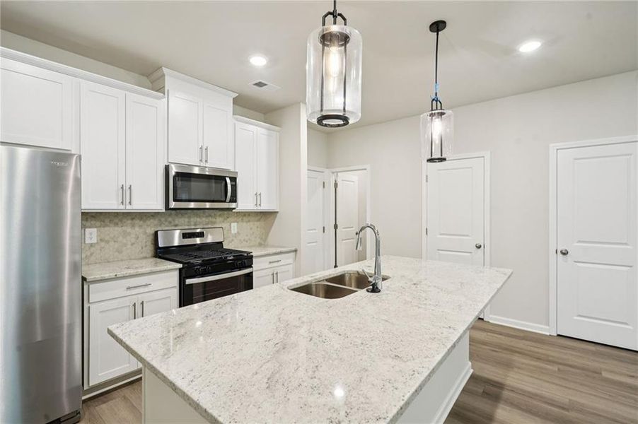 Furnished interior view inside a new home in Avalon - Vista Series, Conyers (Image 7).