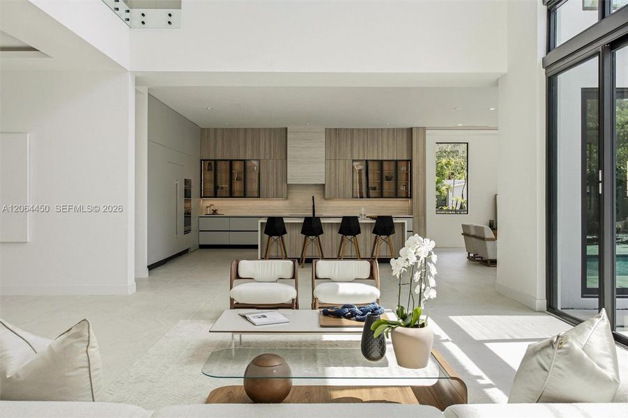 Living room with modern decor