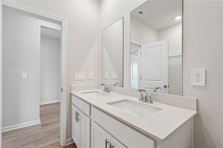Furnished interior view inside a new home in Northwoods at Mirror Lake, Villa Rica (Image 35).