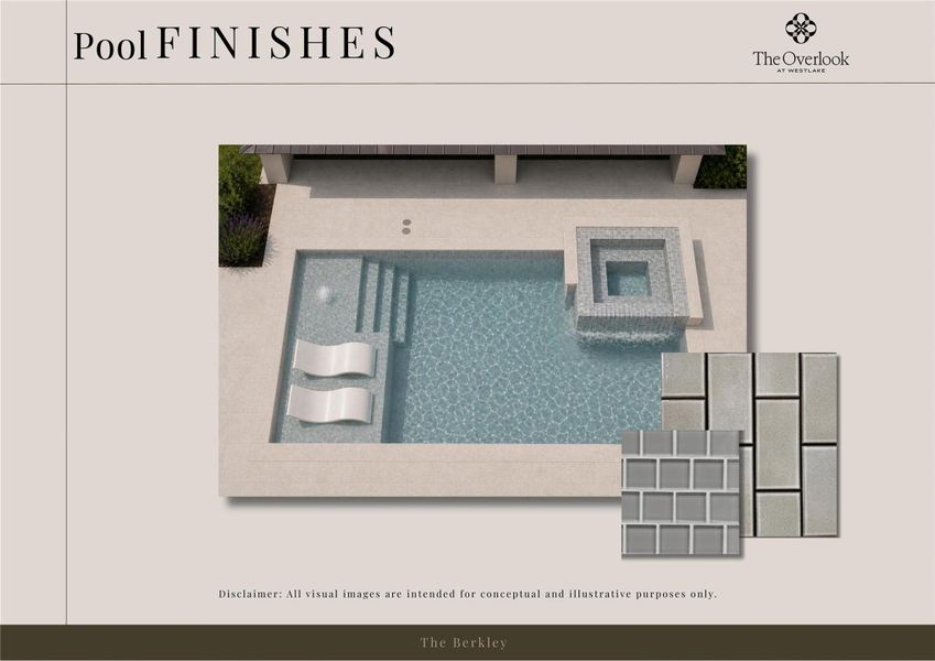Sample of building materials used in homes in The Overlook at Westlake, Austin (Image 14).