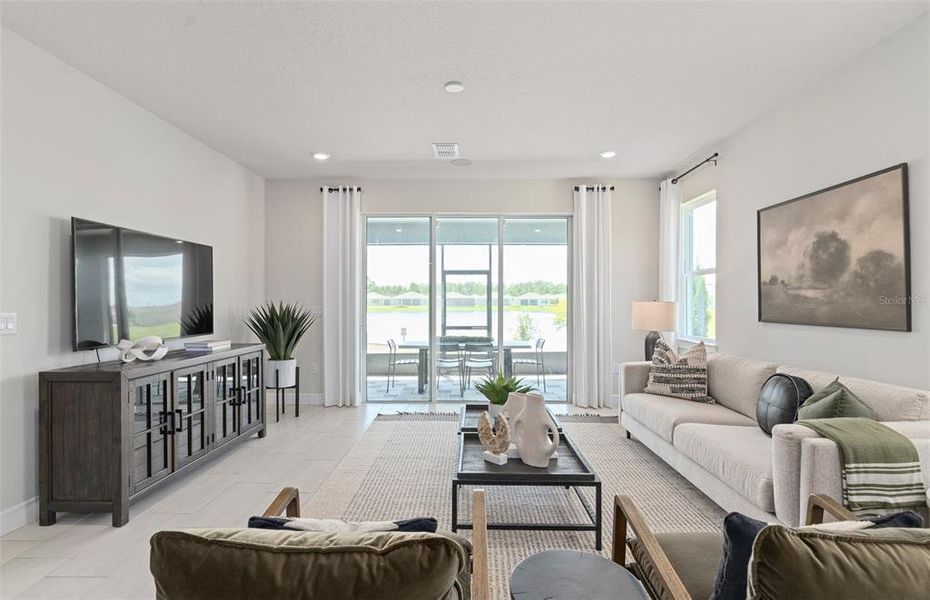 Furnished interior view inside a new home in Del Webb Sunbridge, St. Cloud (Image 25).