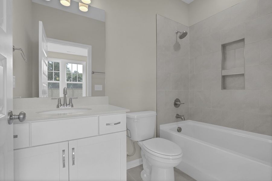 Furnished interior view inside a new home in East Wynd, Hampstead (Image 12).