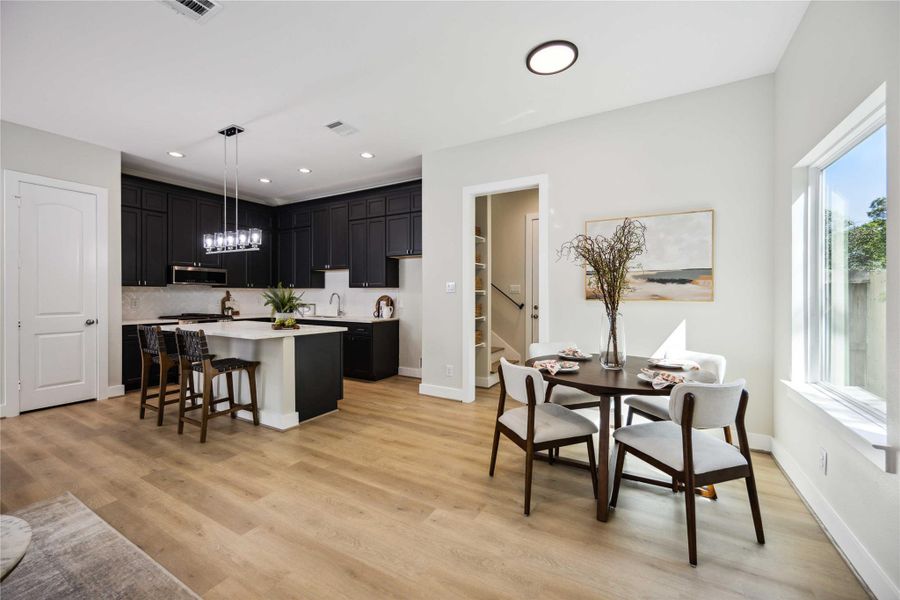 Furnished interior view inside a new home in , Houston (Image 4). Furnished interior view inside a new home in , Houston (Image 4).
