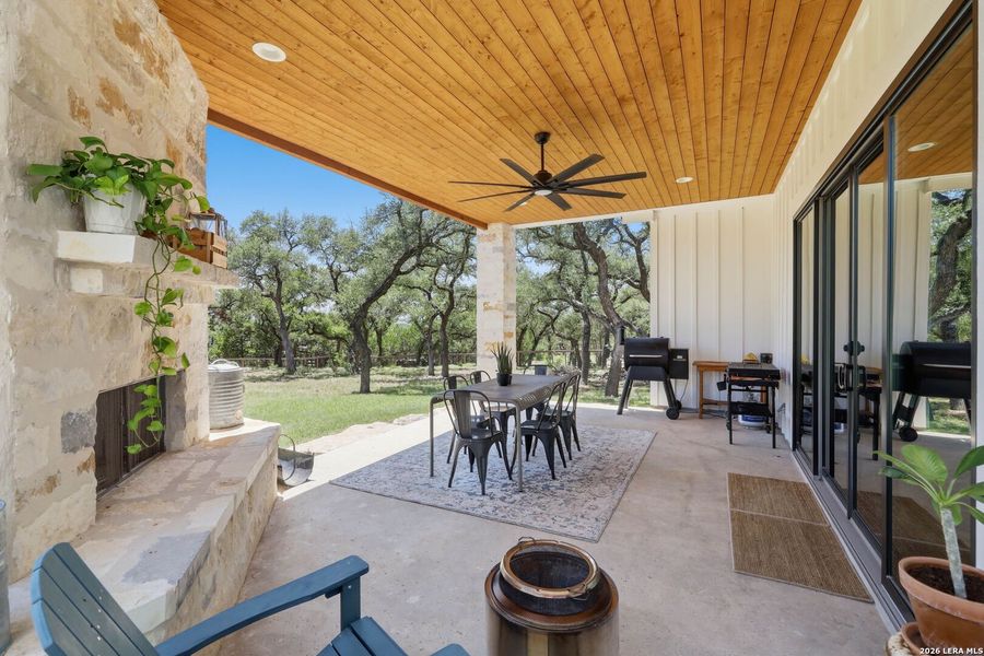 Exterior details and patio area of a home in , Canyon Lake (Image 26).