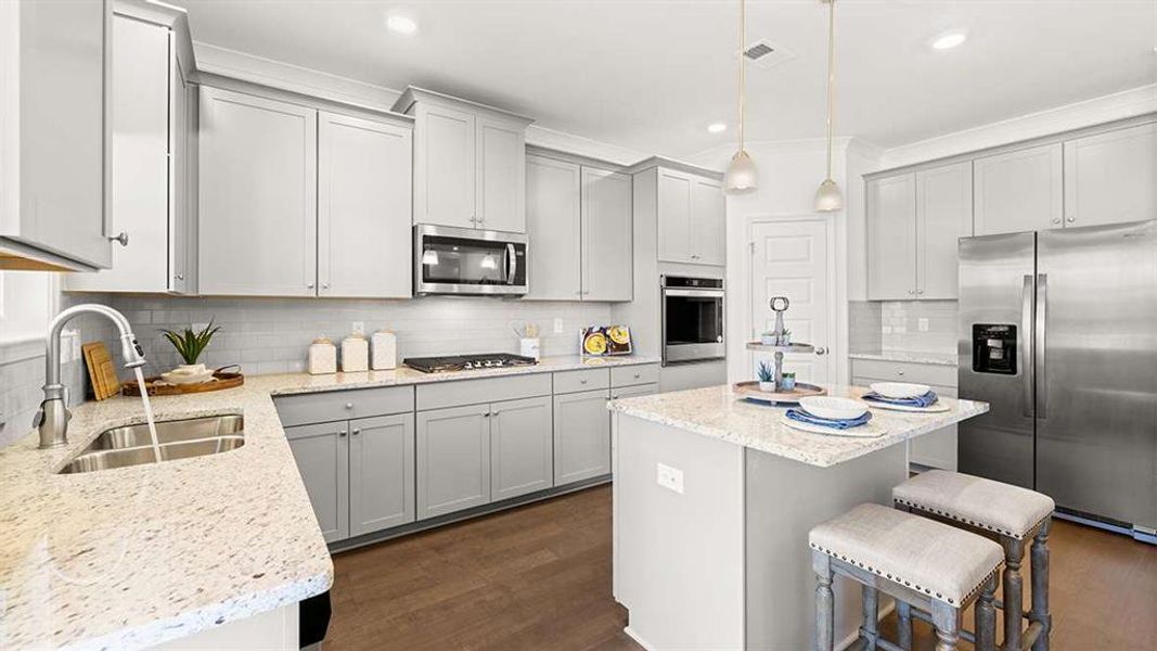Furnished interior view inside a new home in Heritage Pointe, Senoia (Image 35).