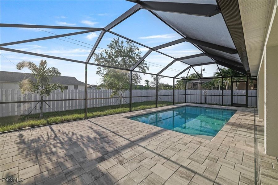 Exterior details and patio area of a home in Cape Coral, Cape Coral (Image 20).