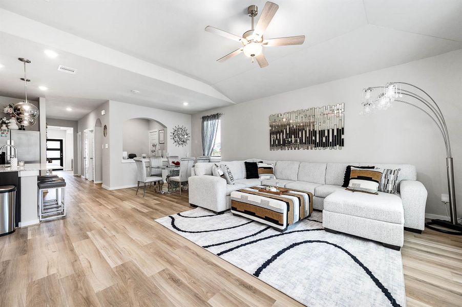Furnished interior view inside a new home in Magnolia Place, Magnolia (Image 24). Furnished interior view inside a new home in Magnolia Place, Magnolia (Image 24).